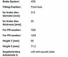 Brake pads and discs for sale !