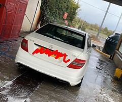 2009 w204 c class rear bumper diffuser