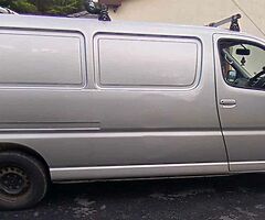UK reg 08Toyota HiAce LWB 110k miles immaculate condition inside and out split back doors MOT 03/23