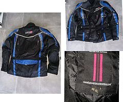 Motorbike jacket and trousers x2