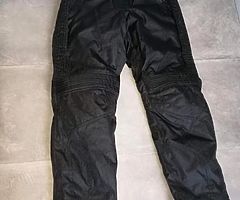 Motorbike jacket and trousers x2