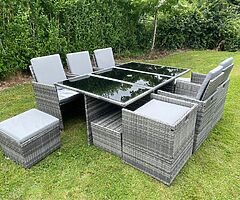 CUBE GARDEN FURNITURE SET / 10 SEATER / DELIVERY  - Image 4/5
