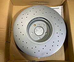 ZIMMERMANN SPORT COAT Z 150.2936.52 Brake Disc
Front Axle Left, Internally Vented, Perforated, Coate - Image 1/4