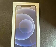 Iphone 12 black 64GB free sim new in box never opened