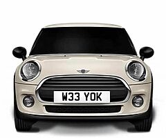 3 numbers plates for