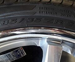 Guenion Niche wheels 22inch and tires Mercedes all S.U.V. chrome lip and silver spokes - Image 7/10