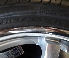 Guenion Niche wheels 22inch and tires Mercedes all S.U.V. chrome lip and silver spokes - Image 8/10