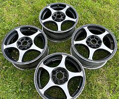 multifit 4x100 and 4x108 15 inch alloys - Image 4/4