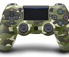 Double-Shock 4 Wireless Controller Gamepad For Ps4 -GREEN CAMOUFLAGE