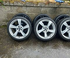 Audi A6,A4 19inch genuine alloy wheels with good tyres for sale