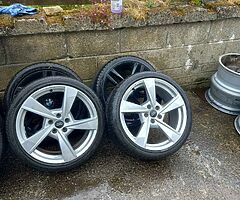 Audi A6,A4 19inch genuine alloy wheels with good tyres for sale