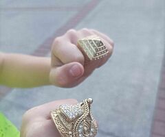 Brass saddle rings - Image 4/7