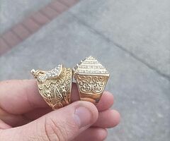 Brass saddle rings - Image 6/7