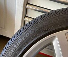 Mercedes A.M.G GENUINE wheels 18inch staggered with staggered tires sport conti - Image 4/5