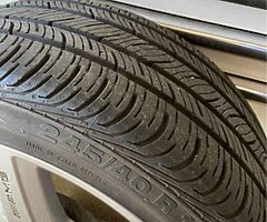 Mercedes A.M.G GENUINE wheels 18inch staggered with staggered tires sport conti - Image 5/5