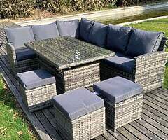 10 Seater Corner Garden Set / Delivery 