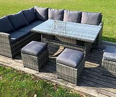 10 Seater Corner Garden Set / Delivery 