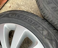 2013 VAUXHALL ASTRA J ALLOY WHEEL SET 215/50 R17 - Image 7/9