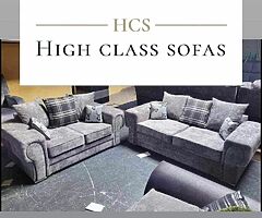Brand new high quality designer 3+2 suite of furniture