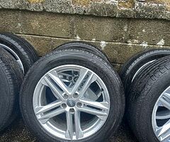 Audi Q5 19inch genuine alloy wheels with good tyres for sale - Image 4/7