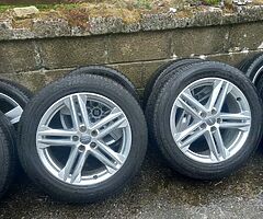 Audi Q5 19inch genuine alloy wheels with good tyres for sale - Image 7/7