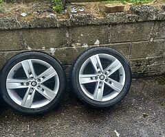Seat ,Vw,skoda 17inch genuine alloy wheels with good tyres for sale - Image 5/6
