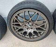 Bbs 666 style alloys 19" 5x112 staggered