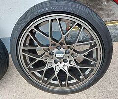 Bbs 666 style alloys 19" 5x112 staggered - Image 3/6
