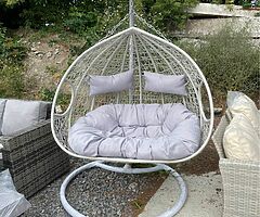 DOUBLE SWING EGG CHAIR / DELIVERY 