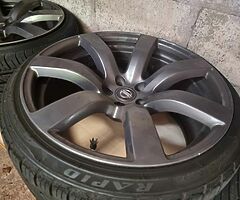 Genuine staggered r35 wheels