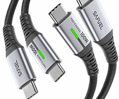 29 EUR USB C Cable, 100W 2M 20V/5A PD QC4.0 Fast Charging USB C to USB C Cable,Nylon Braided