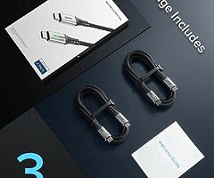 29 EUR USB C Cable, 100W 2M 20V/5A PD QC4.0 Fast Charging USB C to USB C Cable,Nylon Braided - Image 7/7