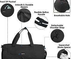 29 EUR 35L Sports Duffle Bag with Shoes Compartment, Lightweight Sports Gym Duffle Bag - Image 6/7