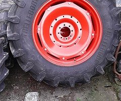 Tractor tyres off kubota new
