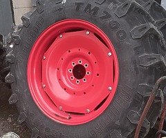 Tractor tyres off kubota new