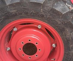 Tractor tyres off kubota new - Image 4/6