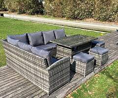 9 SEATER CORNER GARDEN SOFA SET / DELIVERY 