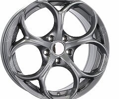 Alfa Romeo style alloy wheels 17'' 5x110 Saab Opel Vauxhall