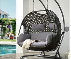 DOUBLE SWING EGG CHAIR / DELIVERY 