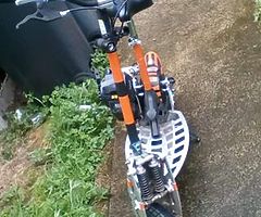 70 cc and 2 gears has had new belt and clutch only needs carb
'swap only'