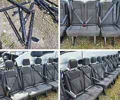 Ford transit mk8 and custom minibus and crew van seats all are in perfect condition complete with se