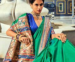 Beautiful peacock saree - Image 3/10