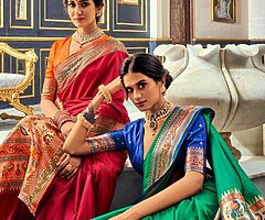 Beautiful peacock saree - Image 8/10