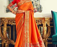 Beautiful peacock saree - Image 9/10