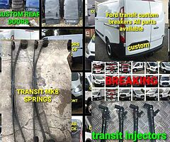 TRANSIT MK8 & CUSTOM PANELS
COMPLETE FRONTS 
ALL DOORS 
ALLOY WHEELS 
SIDE BARS ...