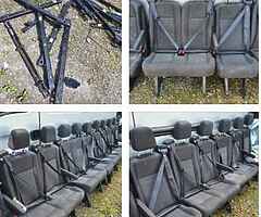 Ford transit mk8 and custom minibus and crew van seats all are in perfect condition complete with se