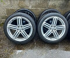 Audi Vw 19inch genuine alloy wheels with good tyres for sale