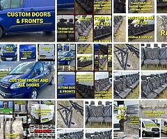 TRANSIT MK8 & CUSTOM PANELS
COMPLETE FRONTS 
ALL DOORS 
ALLOY WHEELS 
SIDE BARS ...