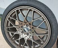 Bbs 666 style alloys 19" 5x112 staggered - Image 5/6