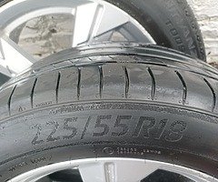 Audi A6 Alloys with very good tyres 225/55/18 - Image 5/6
